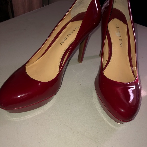 GIANNI BINI Hot Red Pumps Size 8 - Picture 5 of 11
